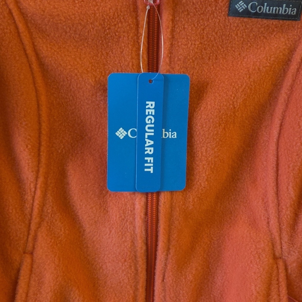 Columbia Vibrant Orange Full Zip Fleece Jacket - Picture 6 of 16